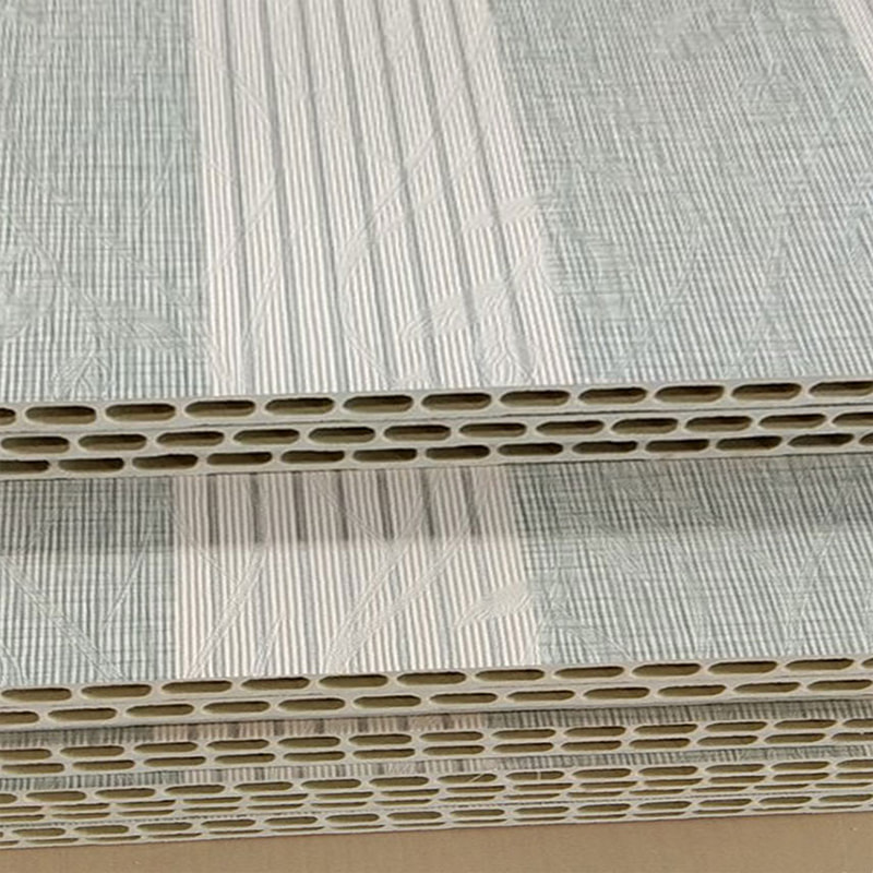 Современная интегрированная стеновая панель из ПВХ из бамбукового древесного волокна для ТВ-фона, стеновая панель в жесткой упаковке для внутреннего потолка для использования в гостинице