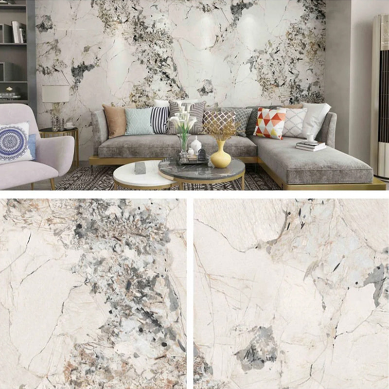 Стеновая панель SPC 1220 мм × 2440 мм, настенная панель для ванной комнаты, водонепроницаемая и огнестойкая, экологически чистая, внутренние УФ-декоративные панели