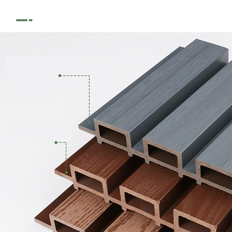 Водостойкая настенная панель из ПВХ и ДПК с рифленой стеновой панелью с противоскользящей матовой решеткой, наружная планка стены для наружных фасадов и фасадов ванных комнат