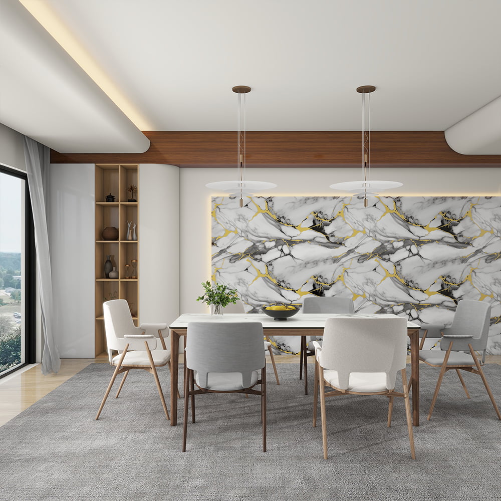 Современные глянцевые мраморные обои в рулоне, ПВХ, самоклеящиеся, водонепроницаемые, для интерьера, украшения дома, мраморный лист, наклейка