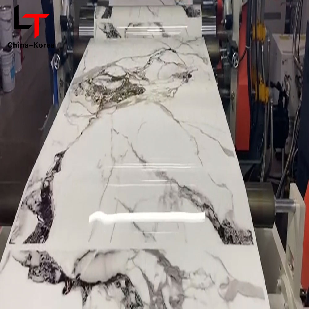 Металлический Мрамор Золотая ПВХ-пленка Теплопередающая декоративная пленка Рулон горячего тиснения для вакуумного пресса Производитель фольги Золотое ламинирование