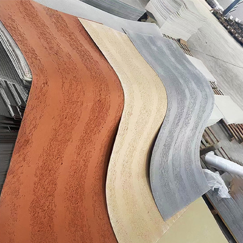 Современный дизайн Огнестойкие легкие стеновые панели Новый материал Облицовка из мягкого камня Гибкая плитка MCM Линейное каменное настенное покрытие