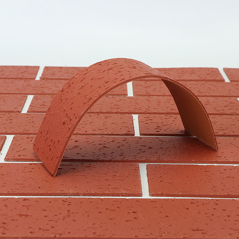 Современный дизайн Огнестойкие легкие стеновые панели Новый материал Облицовка из мягкого камня Гибкая плитка MCM Линейное каменное настенное покрытие